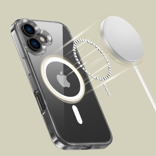 iPhone 16 FlexAir Hybrid MagSafe vāciņš — caurspīdīgs