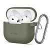 Apple AirPods 4 silikona maciņš ar āķīti - zaļš