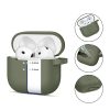 Apple AirPods 4 silikona maciņš ar āķīti - zaļš