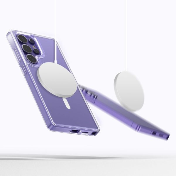 Samsung Galaxy S25 Ultra FlexAir Hybrid MagSafe maciņš-pārvalks - caurspīdīgs