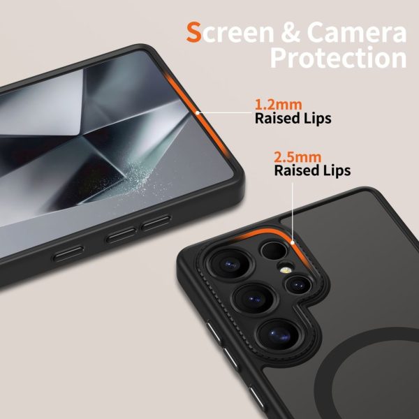 Samsung Galaxy S25 Ultra MagCam MagSafe maciņš-apvalks - melns