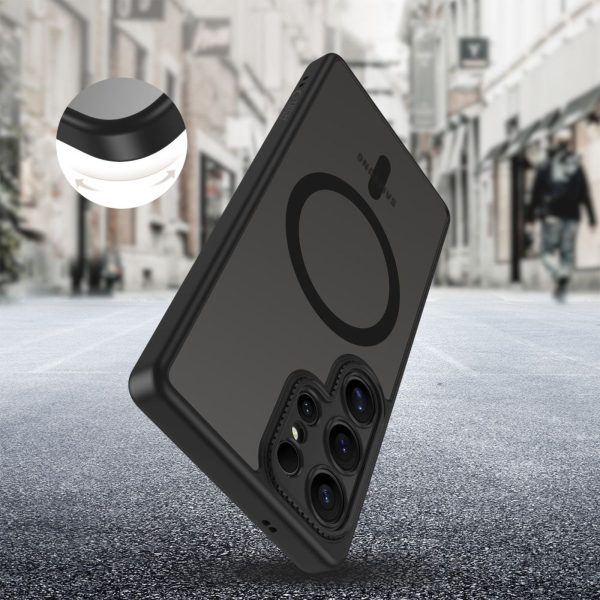 Samsung Galaxy S25 Ultra MagCam MagSafe maciņš-apvalks - melns