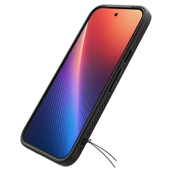 Google Pixel 9A Liquid Air maciņš - matēti melns