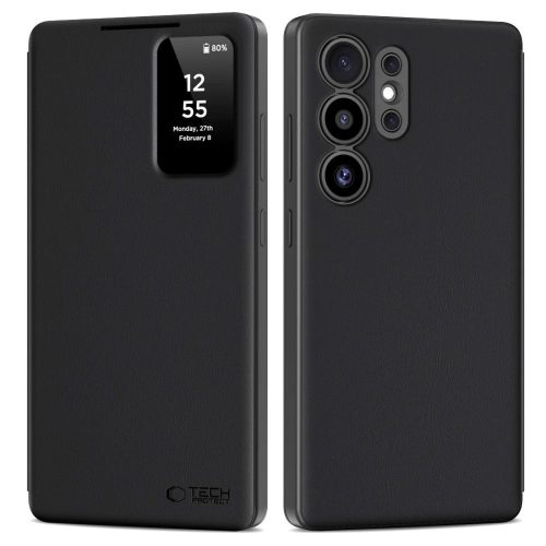 Samsung Galaxy S25 Ultra viedais maciņš - matēti melns