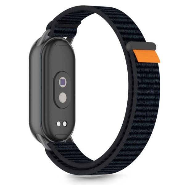 Siksniņa Xiaomi Smart Band 8 / 9 / 10 / NFC Nylon Pro - melna un oranža