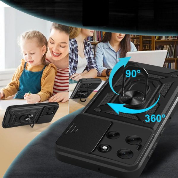 Motorola Moto G86 5G CamShield Pro maciņš - melns