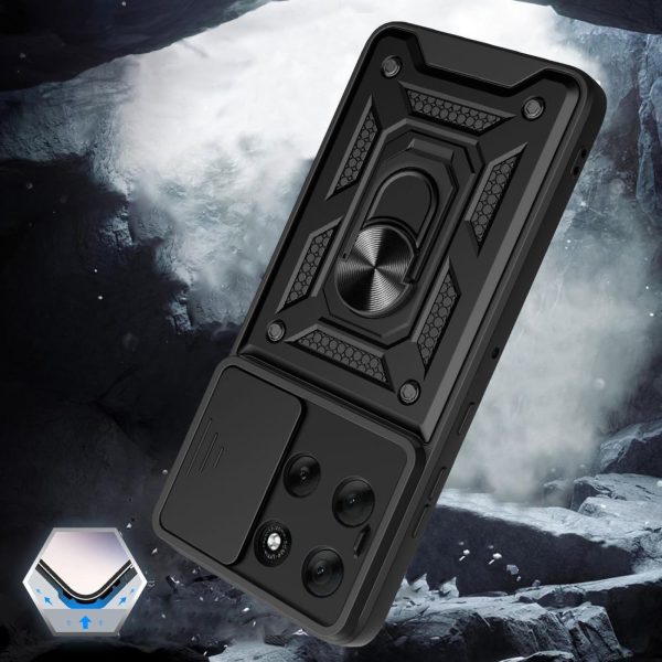 Motorola Moto G86 5G CamShield Pro maciņš - melns