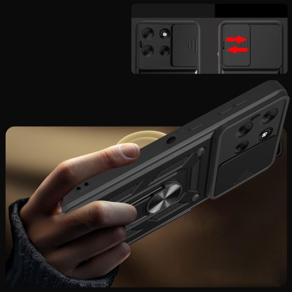 Motorola Moto G86 5G CamShield Pro maciņš - melns