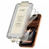 Rūdīts stikls iPhone 17 Pro ar Quick Set+ aplikatoru, melns - 2 gab.