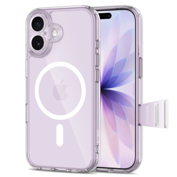 iPhone 17 Magpeak Magsafe CC vāciņš — caurspīdīgs