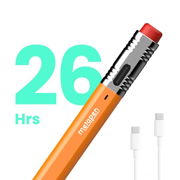 iPad Stylus 3 uzgaļi USB-C Pencil Air8 Pro X - oranžs