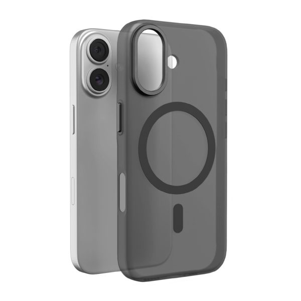 iPhone 17 Lightfeel MagSafe vāciņš — caurspīdīgs, melns