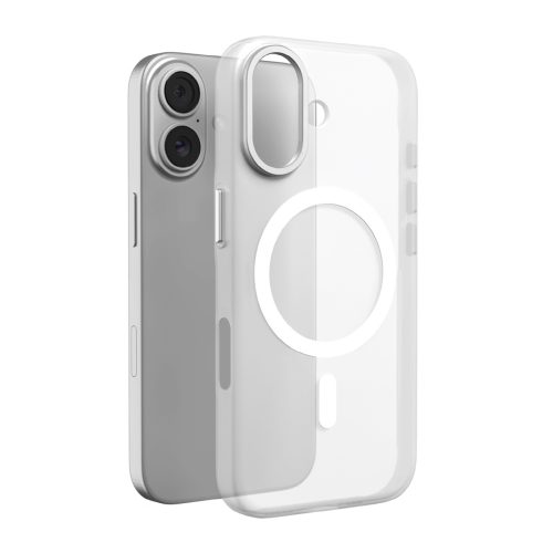 iPhone 17 Lightfeel MagSafe vāciņš — caurspīdīgs, balts