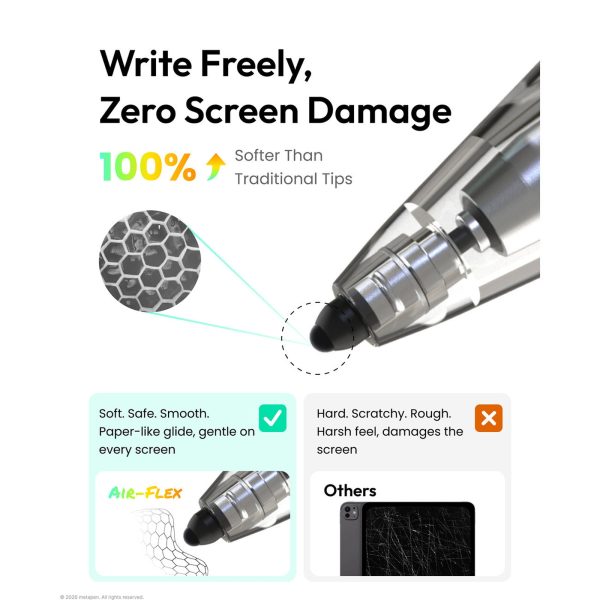 Pencil Air 8 Pro / Pencil Air 8 Pro X irbuļu uzgaļi — caurspīdīgi