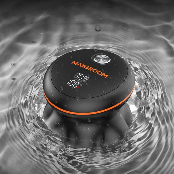 Elektriskais galvas un bārdas skuveklis ar 7 LED galviņām un USB-C - melns