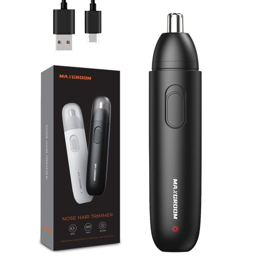 USB-C deguna, ausu un uzacu trimmeris - melns
