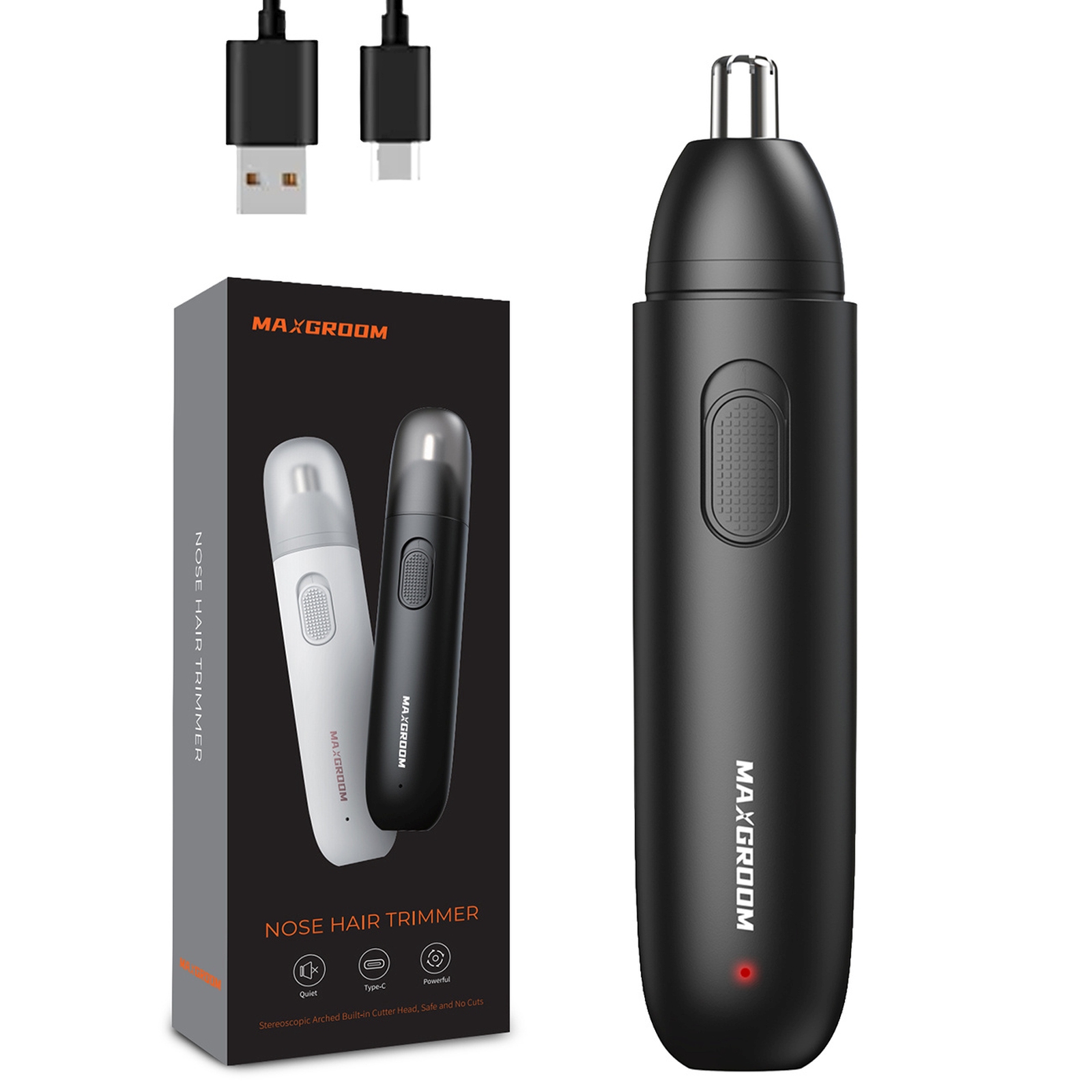 USB-C deguna, ausu un uzacu trimmeris