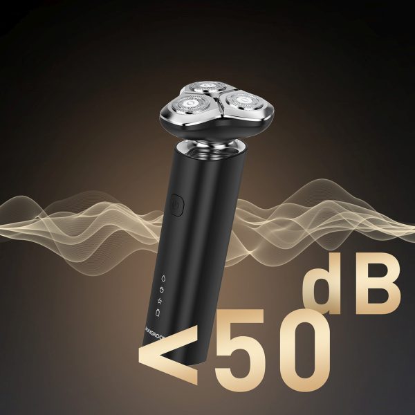Elektriskais skuveklis-trimmeris 3-in-1 USB-C 600mAh IPX7 - melns