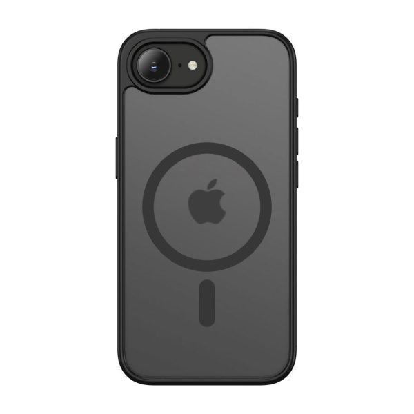 BasicMag MagSafe vāciņš iPhone 16e / 17e tālrunim - melns