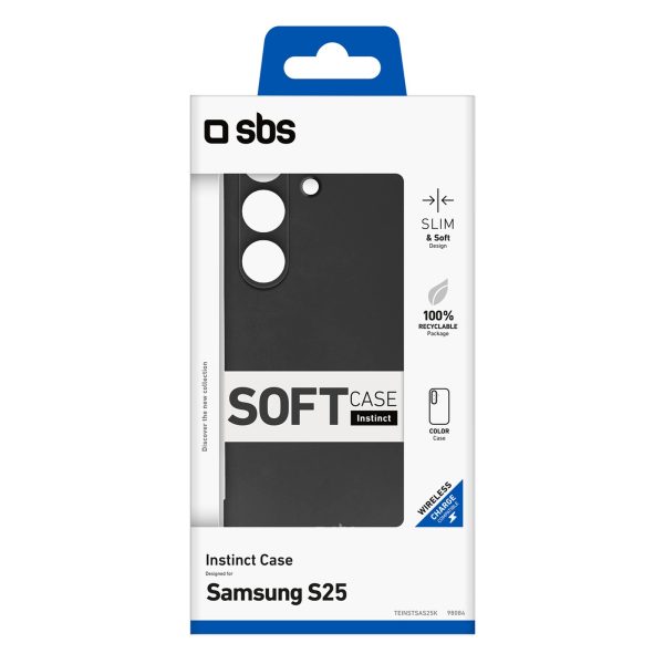 Samsung Galaxy S25 Instinct maciņš-vāciņš - melns