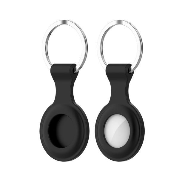 Apple AirTag Icon atslēgu piekariņa maciņš - melns