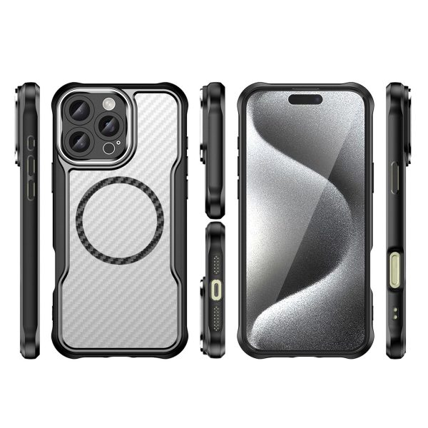 iPhone 16 Pro vadošās sērijas MagSafe silikona vāciņš — melns