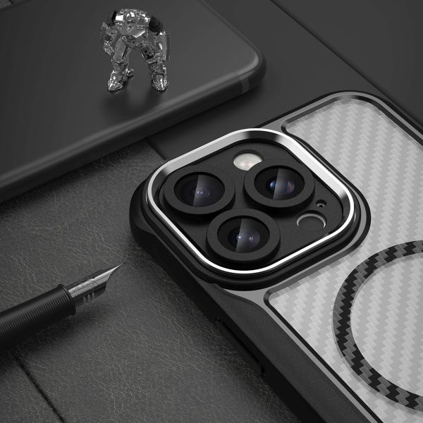 iPhone 16 Pro Max vadošās sērijas MagSafe silikona vāciņš — melns