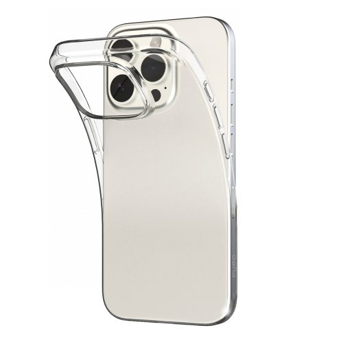Silikona maciņš iPhone 16 Pro 03 Nude - caurspīdīgs