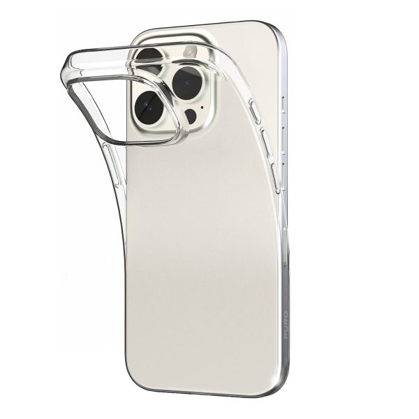 Silikona maciņš iPhone 16 Pro 03 Nude - caurspīdīgs