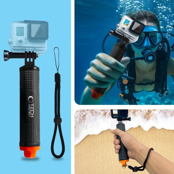 1034739-3-bojka-wypornosciowa-do-kamery-sportowej-gopro-dji-tech-protect-hurtownia-dropshipping.jpg GoPro/DJI sporta kameras peldspējas bojas turētājs - melns