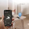 Apple AirTag 1/2 NaturalFit atslēgu piekariņa maciņš - melns
