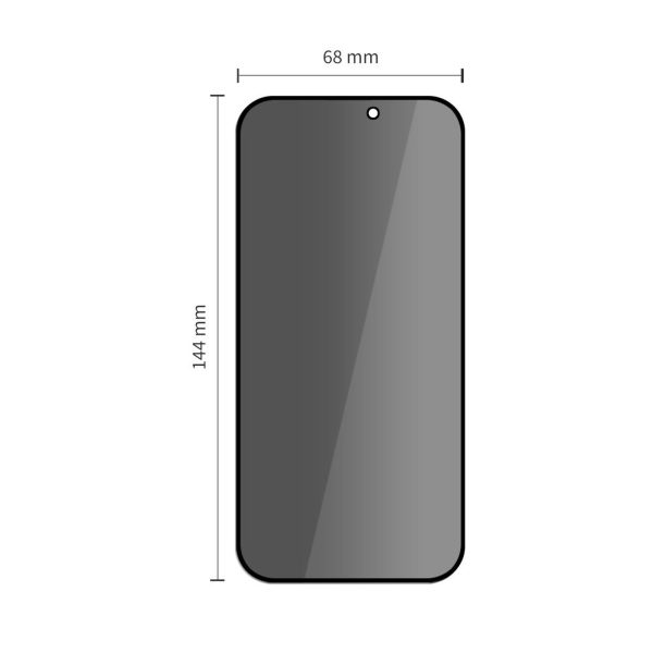 iPhone 15 / 16 Quick Set Spy+ privātuma stikls - 2 gab.