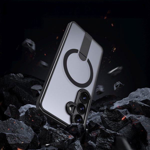 Samsung Galaxy S26 Plus maciņš ar Hybrid Armor X MagSafe statīvu - melns