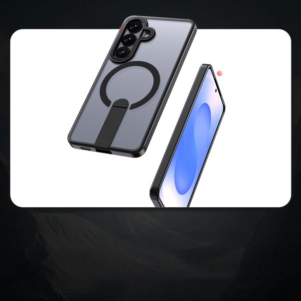 Samsung Galaxy S26 Plus maciņš ar Hybrid Armor X MagSafe statīvu - melns
