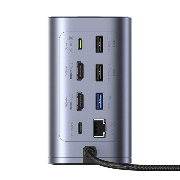 1034785-2-stacja-dokujaca-hub-12w1-usb-c-usb-a-hdmi-rj45-baseus-hurtownia-dropshipping.jpg HUB 12-in-1 dokstacija USB-C USB-A HDMI RJ45 SD microSD 4K 60Hz PD 10Gb/s