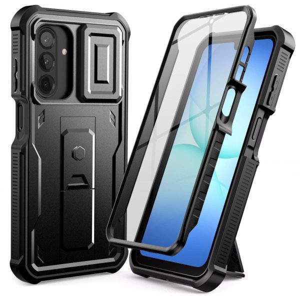 Samsung Galaxy A17 4G / 5G Kevlar Cam+ maciņš-apvalks - melns