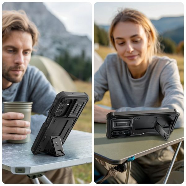 Samsung Galaxy A17 4G / 5G Kevlar Cam+ maciņš-apvalks - melns