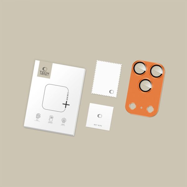 iPhone 17 Pro Max Camfull Fit+ kameras objektīva stikls - oranžs