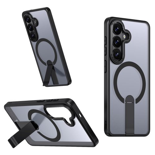 Samsung Galaxy A36 / A37 maciņš ar Hybrid Armor X MagSafe statīvu - melns
