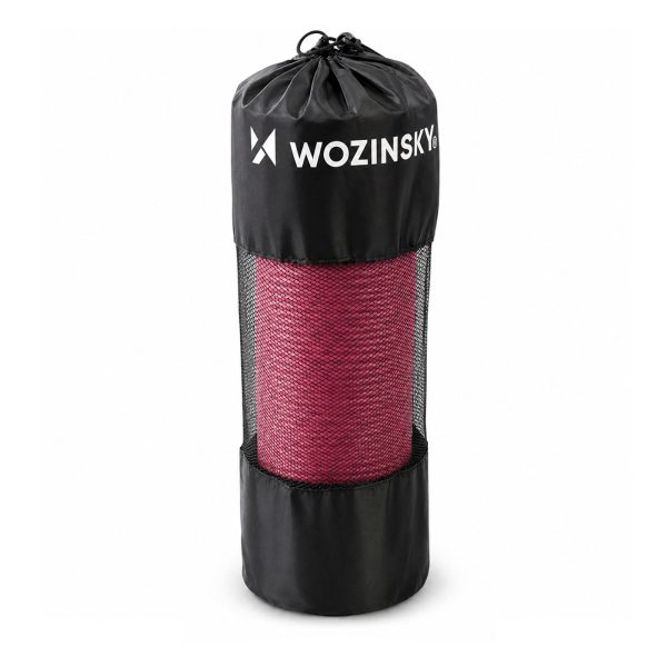 Biezs vingrošanas paklājiņš fitnesa jogas vingrinājumiem 183 x 61 x 1,5 cm - rozā