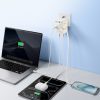 6-in-1 ceļojumu adapteris ar ievelkamu USB-C kabeli 70W - balts