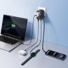 6-in-1 ceļojumu adapteris ar ievelkamu USB-C kabeli 45W - melns