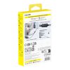 2-in-1 USB-C kabelis - 2x USB-C 140W 1,5 m - melns