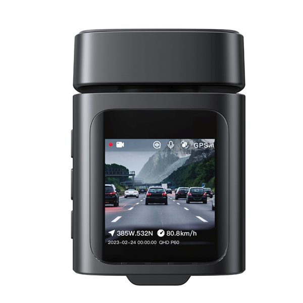 PrimeTrip VD1 Pro GPS 4K automašīnas kamera DVR - melna
