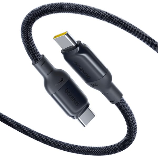 USB-C PicoGo ātrās uzlādes kabelis 240W 1m - melns