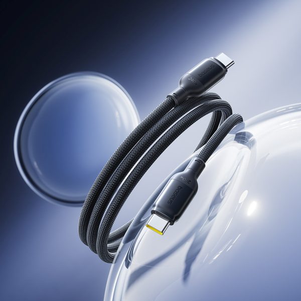 USB-C PicoGo ātrās uzlādes kabelis 240W 1m - melns