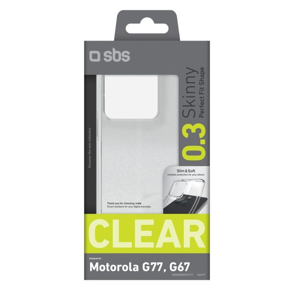Motorola Moto G77 plāns maciņš - caurspīdīgs