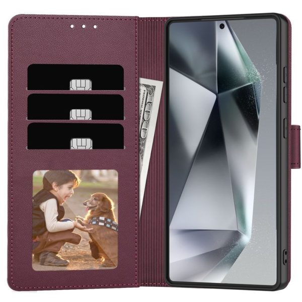 Atverams maciņš Samsung Galaxy A36 / A56 / A37 5G makam - bordo
