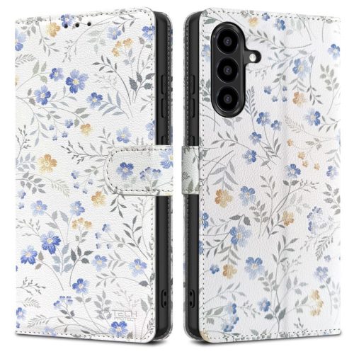 Samsung Galaxy A57 5G maciņš ar vāku - krāsaini ziedi