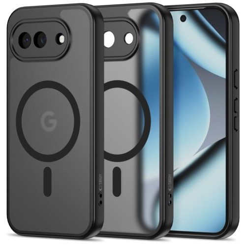 Magmat MagSafe vāciņš Google Pixel 10A tālrunim — daļēji caurspīdīgs